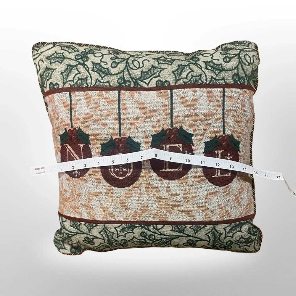 Christmas Noel tapestry‎ Pillow Decorative Holiday Ornaments Rustic Farmhouse